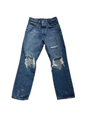 Classic Distressed Blue Women's Jeans